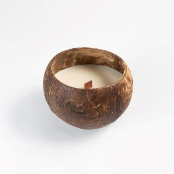 Kokoskerze aus Kokoswachs - Toasted Coconut